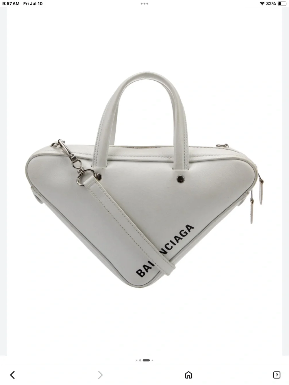 Balenciaga White handbags